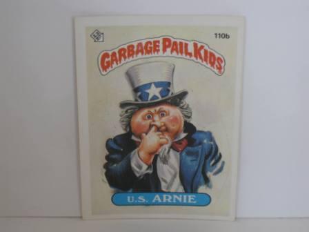 110b U.S. ARNIE [Wntd Big sis] 1986 Topps Garbage Pail Kids Card